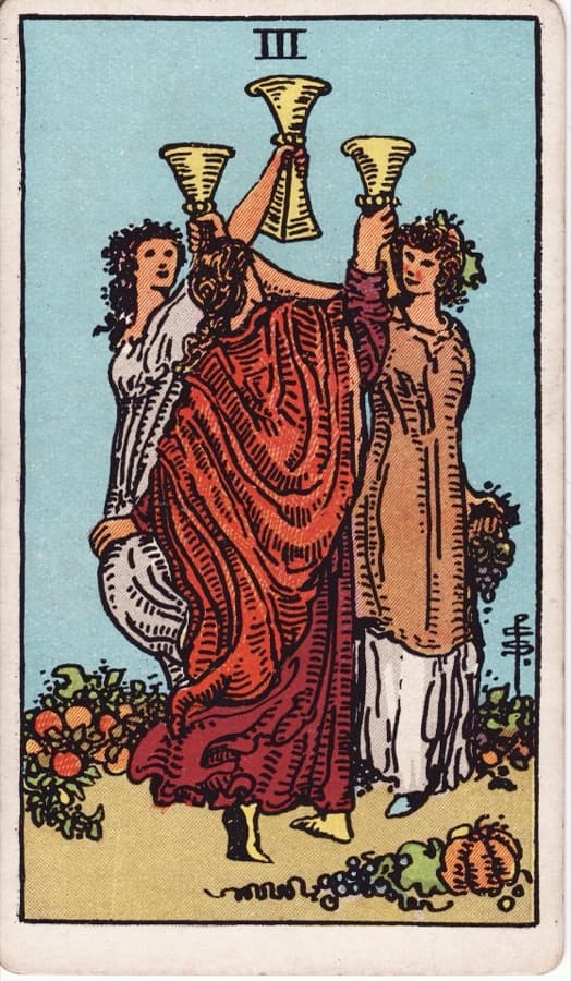 カップの3（Three of Cups）