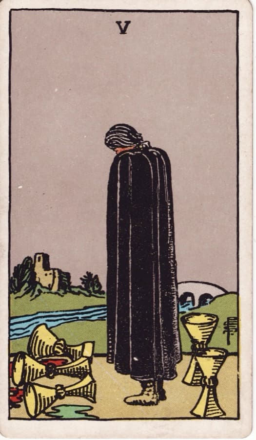 カップの5（Five of Cups）