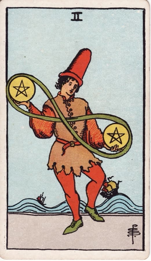 ペンタクルの2（Two of Pentacles）