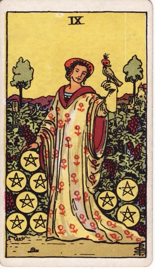 ペンタクルの9（Nine of Pentacles）