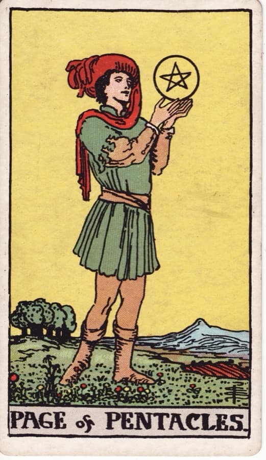ペンタクルのペイジ（Page of Pentacles）