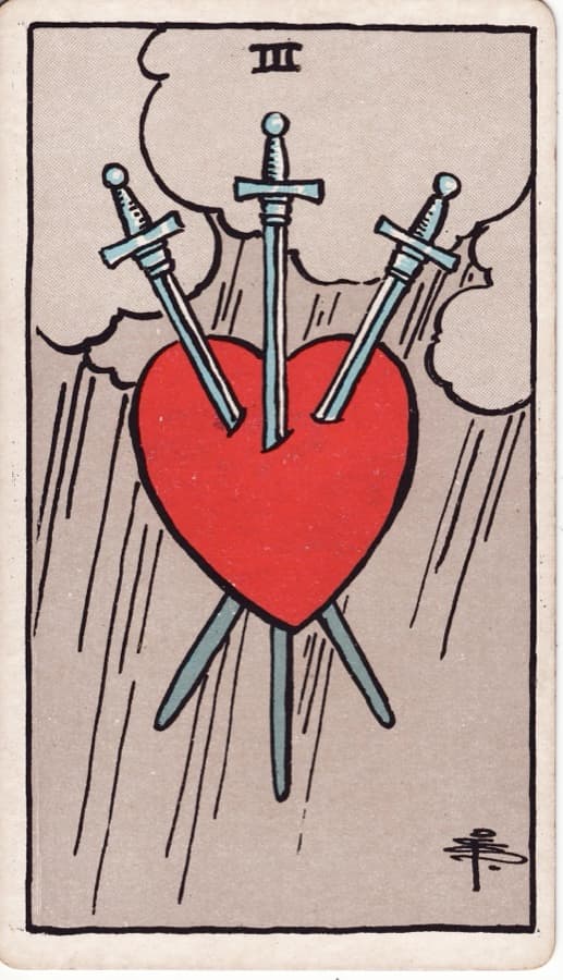 ソードの3（Three of Swords）