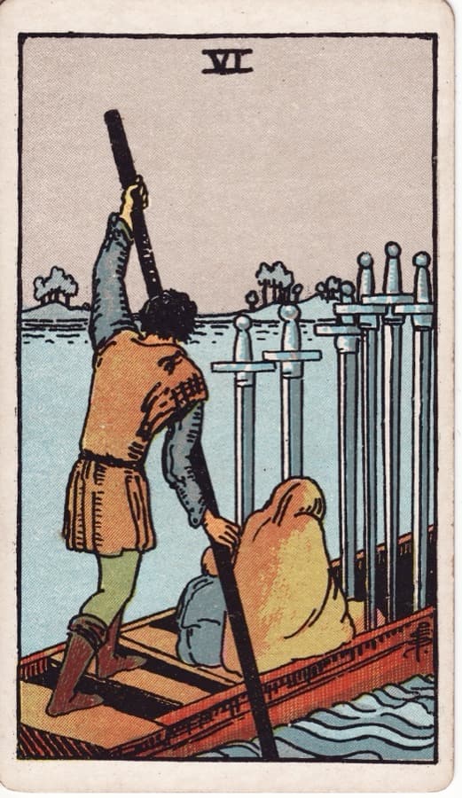 ソードの6（Six of Swords）