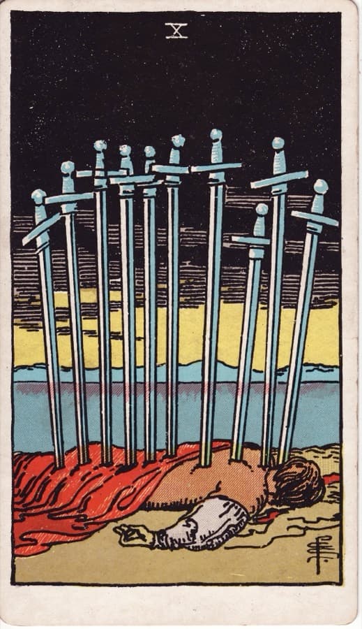 ソードの10（Ten of Swords）