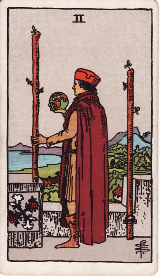 ワンドの2（Two of Wands）