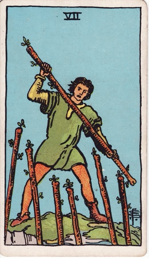 ワンドの7（Seven of Wands）