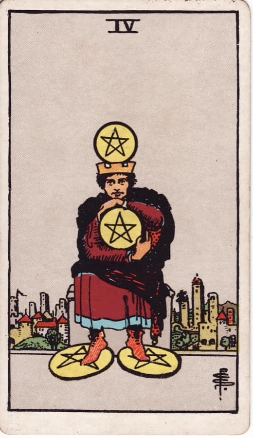 ペンタクルの4(Four of Pentacles)